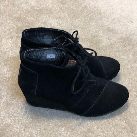 Toms suede lace up ankle boot - Picture 3 of 4